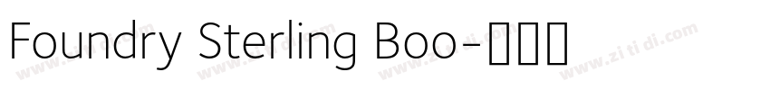 Foundry Sterling Boo字体转换